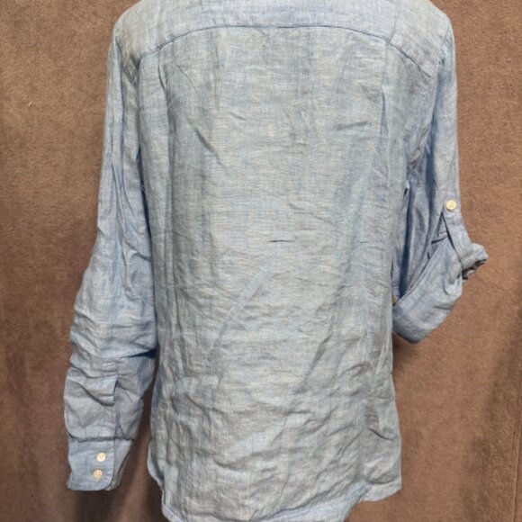 Vintage L.L. Bean Linen Button Down - Picture 3 of 3